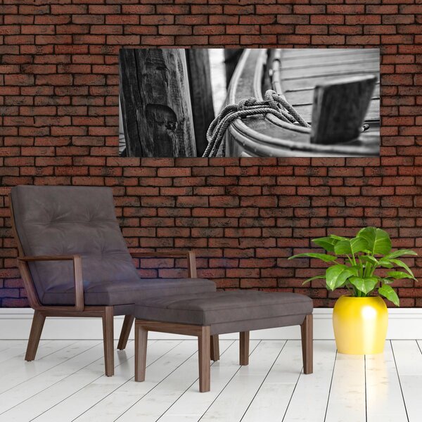 Slika - Privezani čamac (120x50 cm)