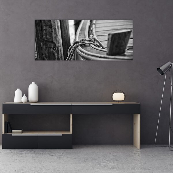 Slika - Privezani čamac (120x50 cm)