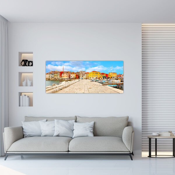 Slika - Stari istarski grad Poreč, Hrvatska (120x50 cm)