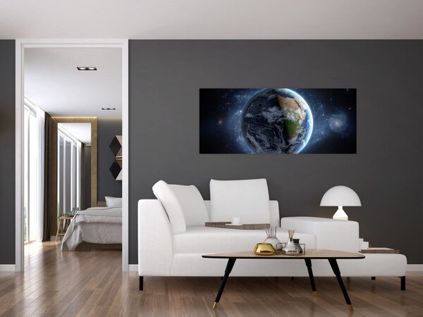 Slika - Pogled iz svemira (120x50 cm)