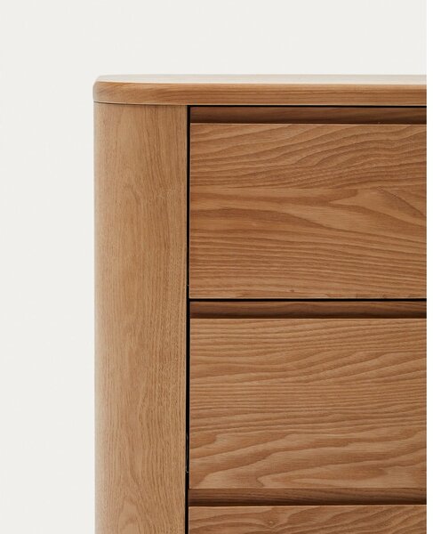 Komoda u dekoru jasena u prirodnoj boji 120x80x40 cm Salaya – Kave Home