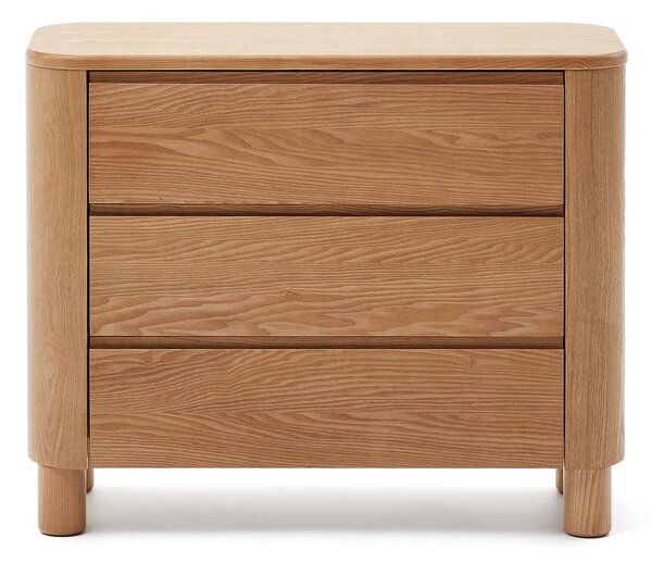 Komoda u dekoru jasena u prirodnoj boji 120x80x40 cm Salaya – Kave Home