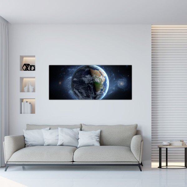 Slika - Pogled iz svemira (120x50 cm)