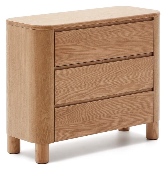 Komoda u dekoru jasena u prirodnoj boji 120x80x40 cm Salaya – Kave Home