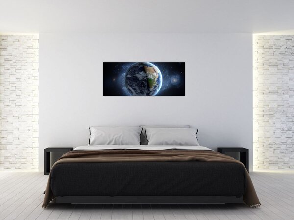 Slika - Pogled iz svemira (120x50 cm)
