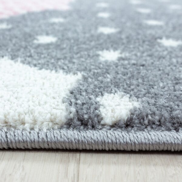 Ružičasti/sivi dječji tepih 120x170 cm Bambi – Ayyildiz Carpets