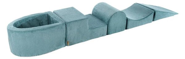 Tirkizni set mekanih igrački od pjene od samta 250x45x30 cm Montessori – Meowbaby
