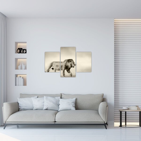 Slika - Gladni lav (90x60 cm)