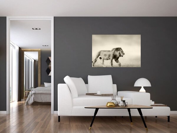 Slika - Gladni lav (90x60 cm)