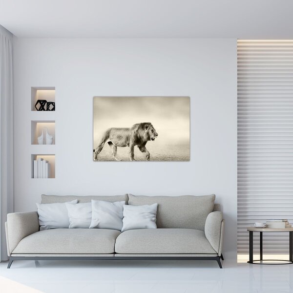 Slika - Gladni lav (90x60 cm)
