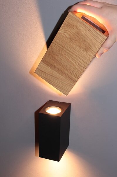 Zidna lampa u prirodnoj boji Shine-wood – Fischer & Honsel