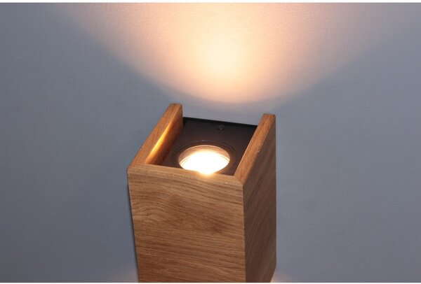 Zidna lampa u prirodnoj boji Shine-wood – Fischer & Honsel