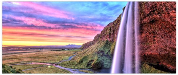 Slika - Vodopad Seljalandsfoss (120x50 cm)