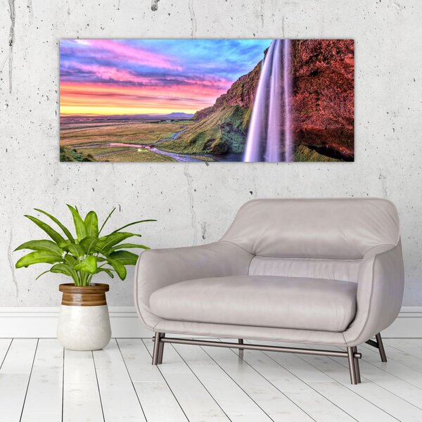 Slika - Vodopad Seljalandsfoss (120x50 cm)