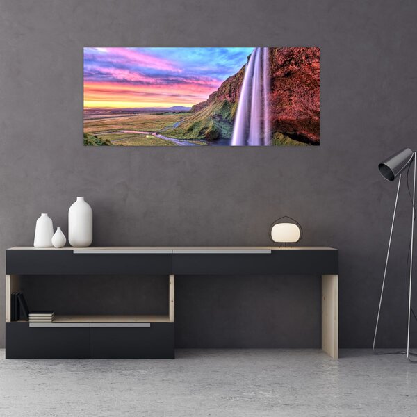 Slika - Vodopad Seljalandsfoss (120x50 cm)