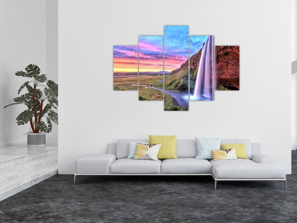 Slika - Vodopad Seljalandsfoss (150x105 cm)