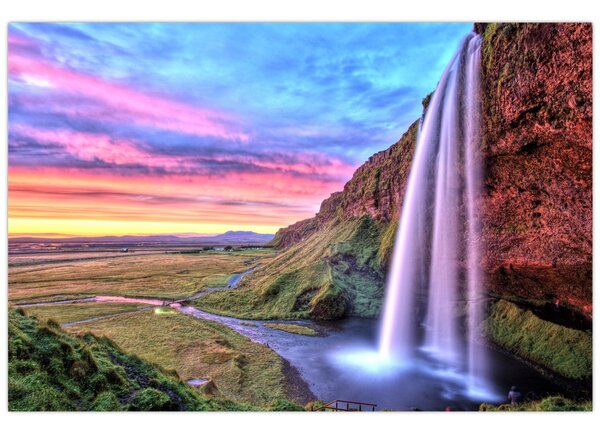 Slika - Vodopad Seljalandsfoss (90x60 cm)