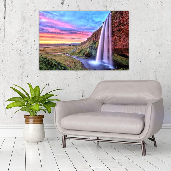 Slika - Vodopad Seljalandsfoss (90x60 cm)