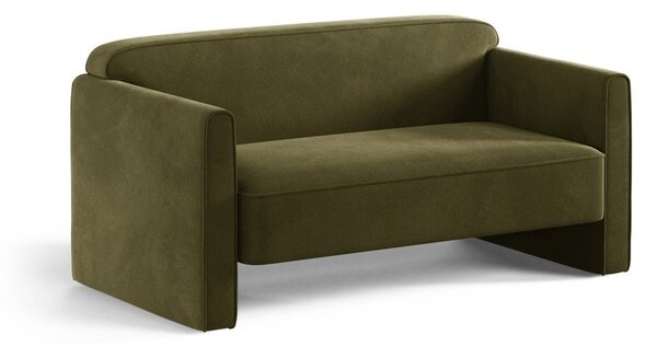 Zelena baršunasti sofa 140 cm Abby – Micadoni