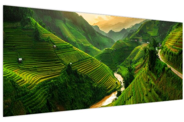 Slika - Mu Cang Chai rižine terase (120x50 cm)