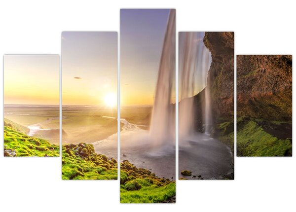 Slika - Seljalandsfoss iza špilje (150x105 cm)
