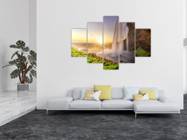 Slika - Seljalandsfoss iza špilje (150x105 cm)