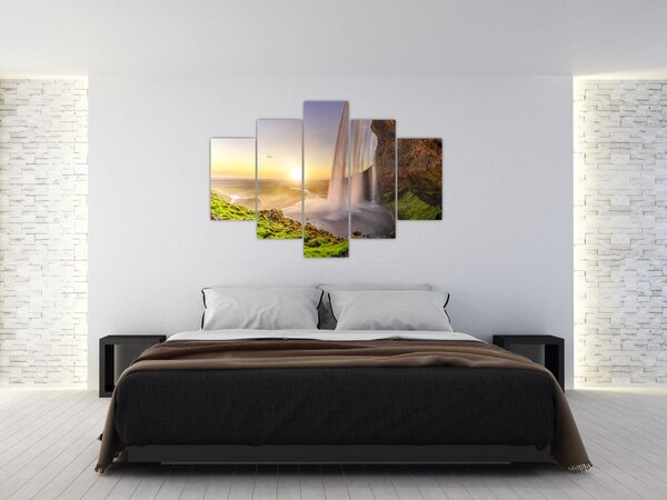 Slika - Seljalandsfoss iza špilje (150x105 cm)