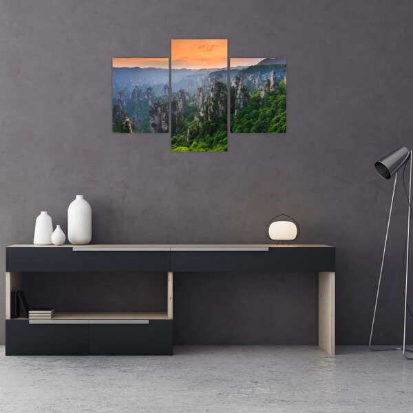 Slika - Nacionalni šumski park Zhangjiajie (90x60 cm)