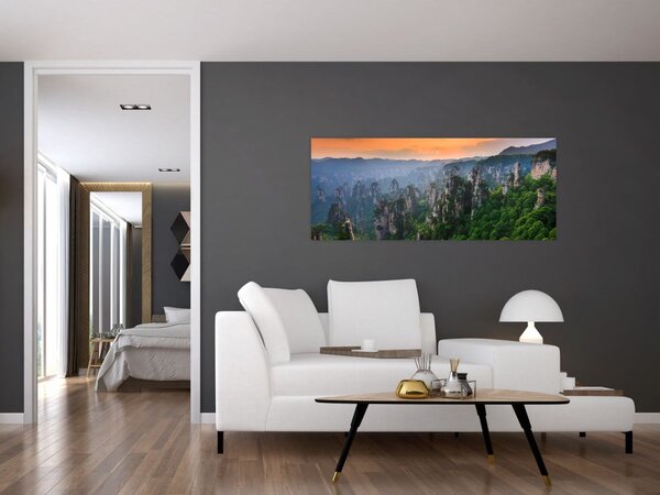 Slika - Nacionalni šumski park Zhangjiajie (120x50 cm)