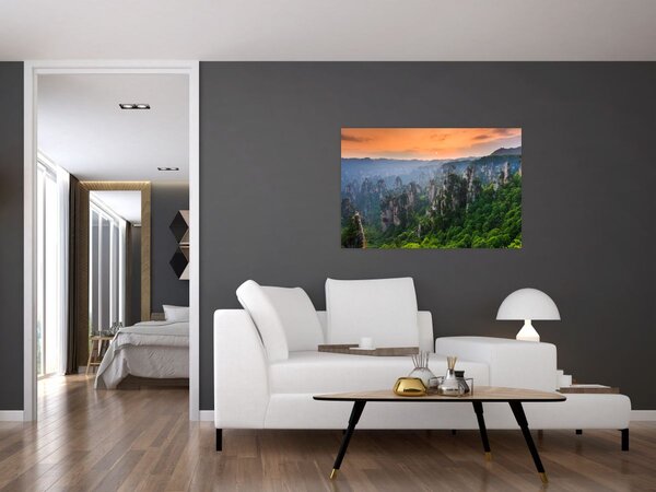 Slika - Nacionalni šumski park Zhangjiajie (90x60 cm)