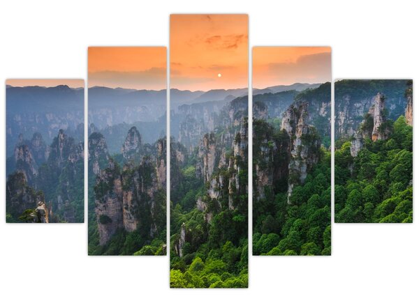 Slika - Nacionalni šumski park Zhangjiajie (150x105 cm)