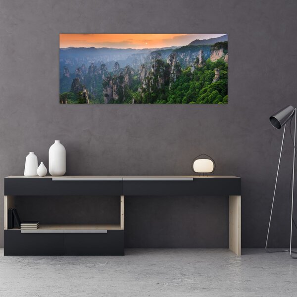 Slika - Nacionalni šumski park Zhangjiajie (120x50 cm)