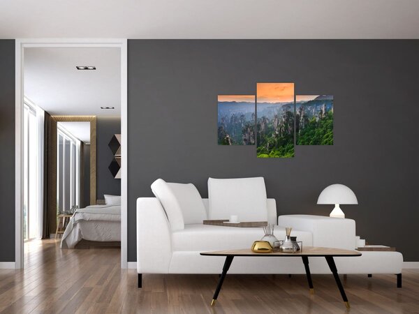 Slika - Nacionalni šumski park Zhangjiajie (90x60 cm)