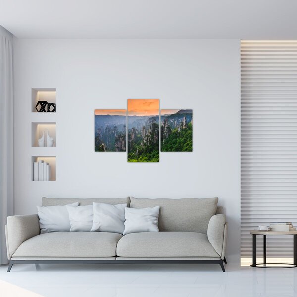 Slika - Nacionalni šumski park Zhangjiajie (90x60 cm)