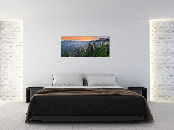 Slika - Nacionalni šumski park Zhangjiajie (120x50 cm)
