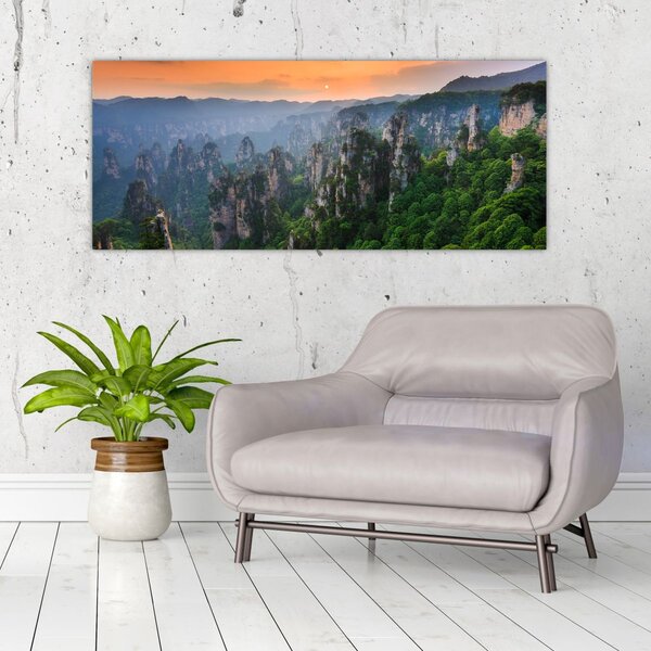 Slika - Nacionalni šumski park Zhangjiajie (120x50 cm)