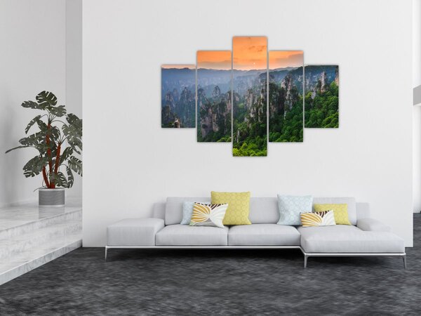 Slika - Nacionalni šumski park Zhangjiajie (150x105 cm)