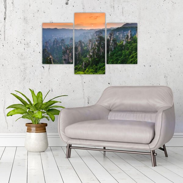 Slika - Nacionalni šumski park Zhangjiajie (90x60 cm)