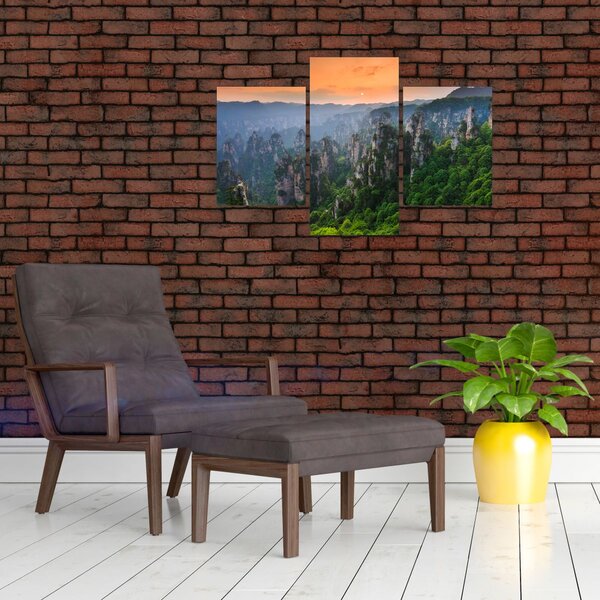 Slika - Nacionalni šumski park Zhangjiajie (90x60 cm)