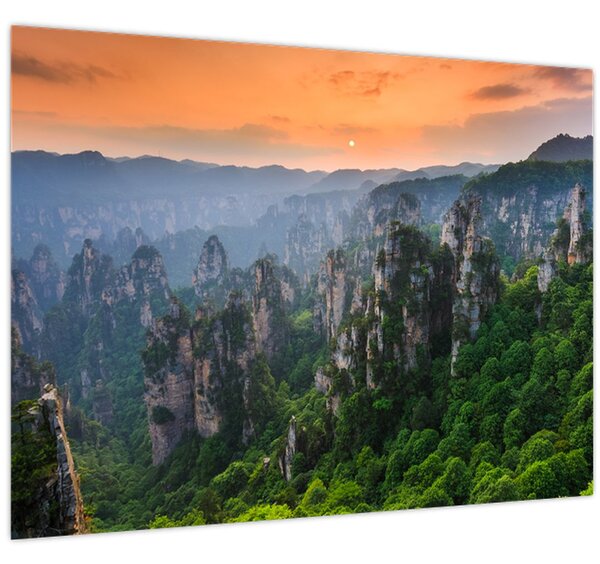 Slika - Nacionalni šumski park Zhangjiajie (70x50 cm)