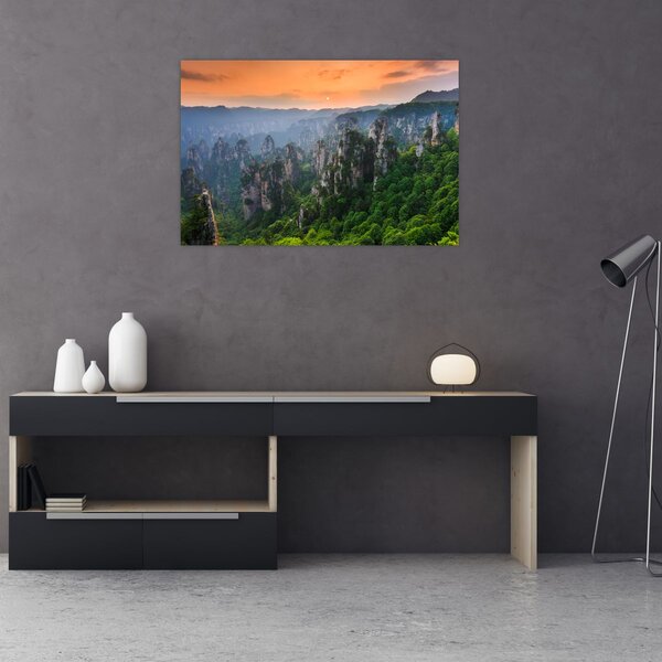 Slika - Nacionalni šumski park Zhangjiajie (90x60 cm)