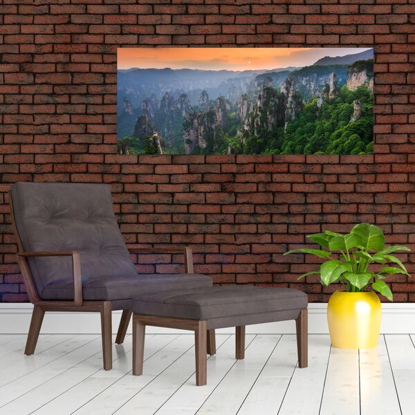 Slika - Nacionalni šumski park Zhangjiajie (120x50 cm)