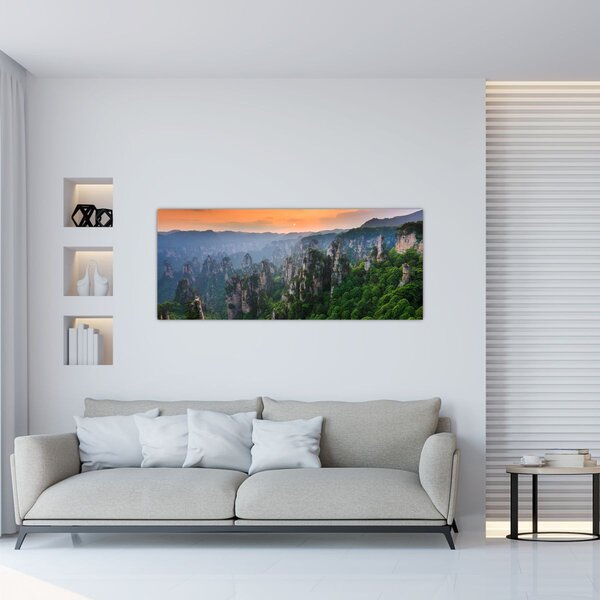 Slika - Nacionalni šumski park Zhangjiajie (120x50 cm)