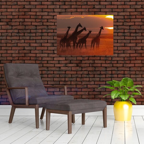 Slika - Žirafe u afričkoj savani (70x50 cm)