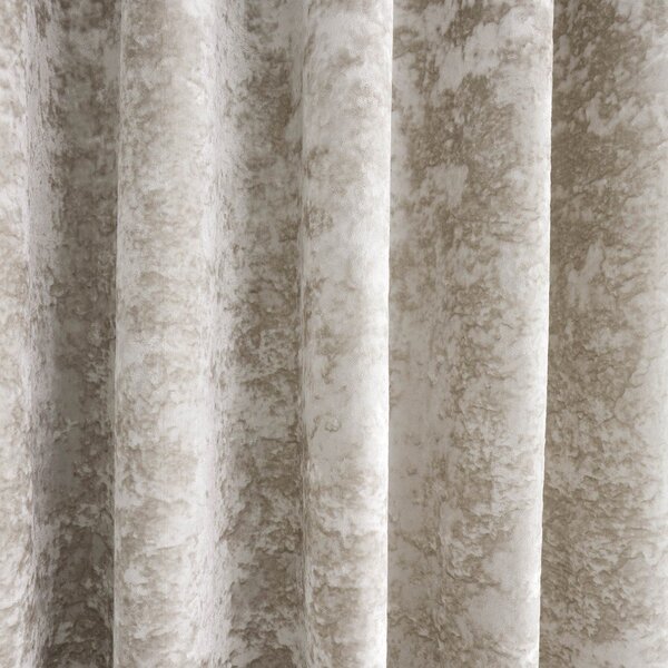 Bež zavjese u setu 2 kom 229x229 cm Crushed Velvet – Catherine Lansfield