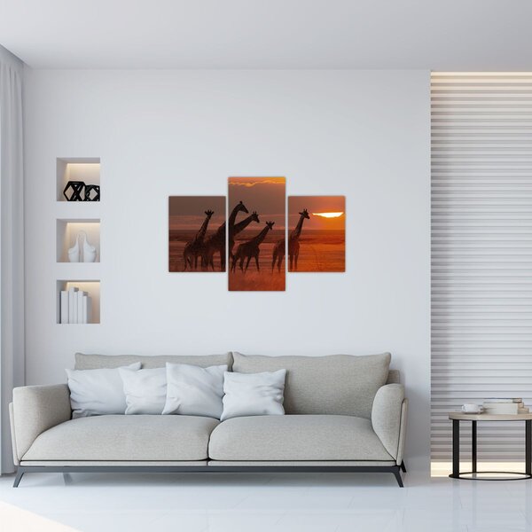 Slika - Žirafe u afričkoj savani (90x60 cm)