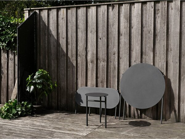 Crni metalni stolac Disc – Zone