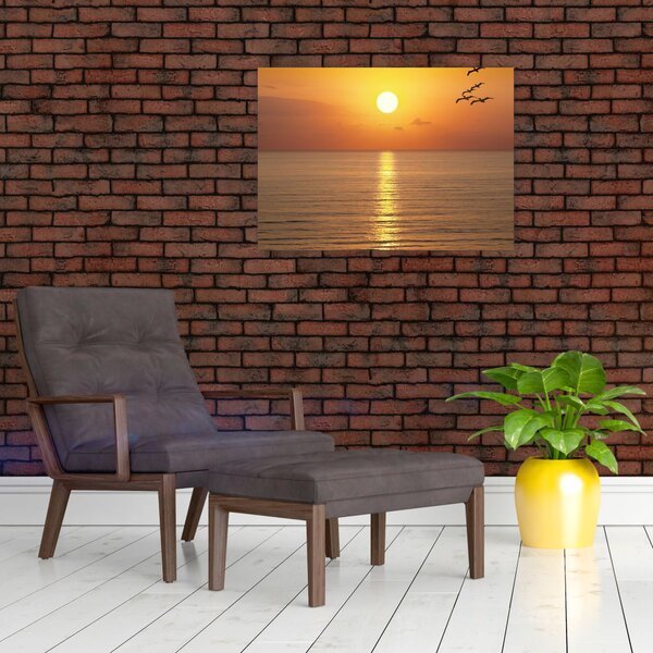Slika - Zalazak sunca iznad oceana (70x50 cm)