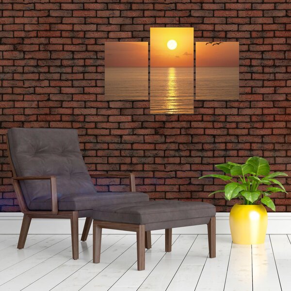 Slika - Zalazak sunca iznad oceana (90x60 cm)