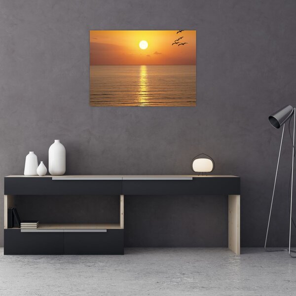 Slika - Zalazak sunca iznad oceana (70x50 cm)